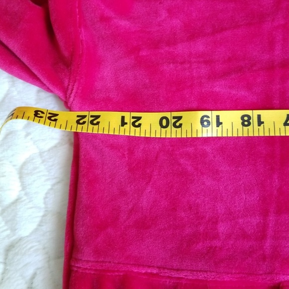 NEW Free People cherry red hoodie plush velour S - Picture 6 of 8